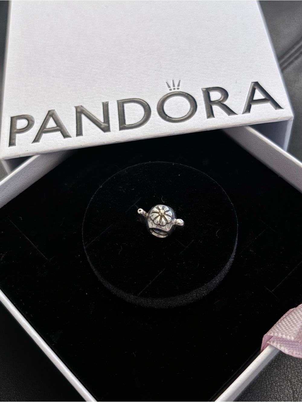 Pandora Silver Daisy Spacer Charm - Silver